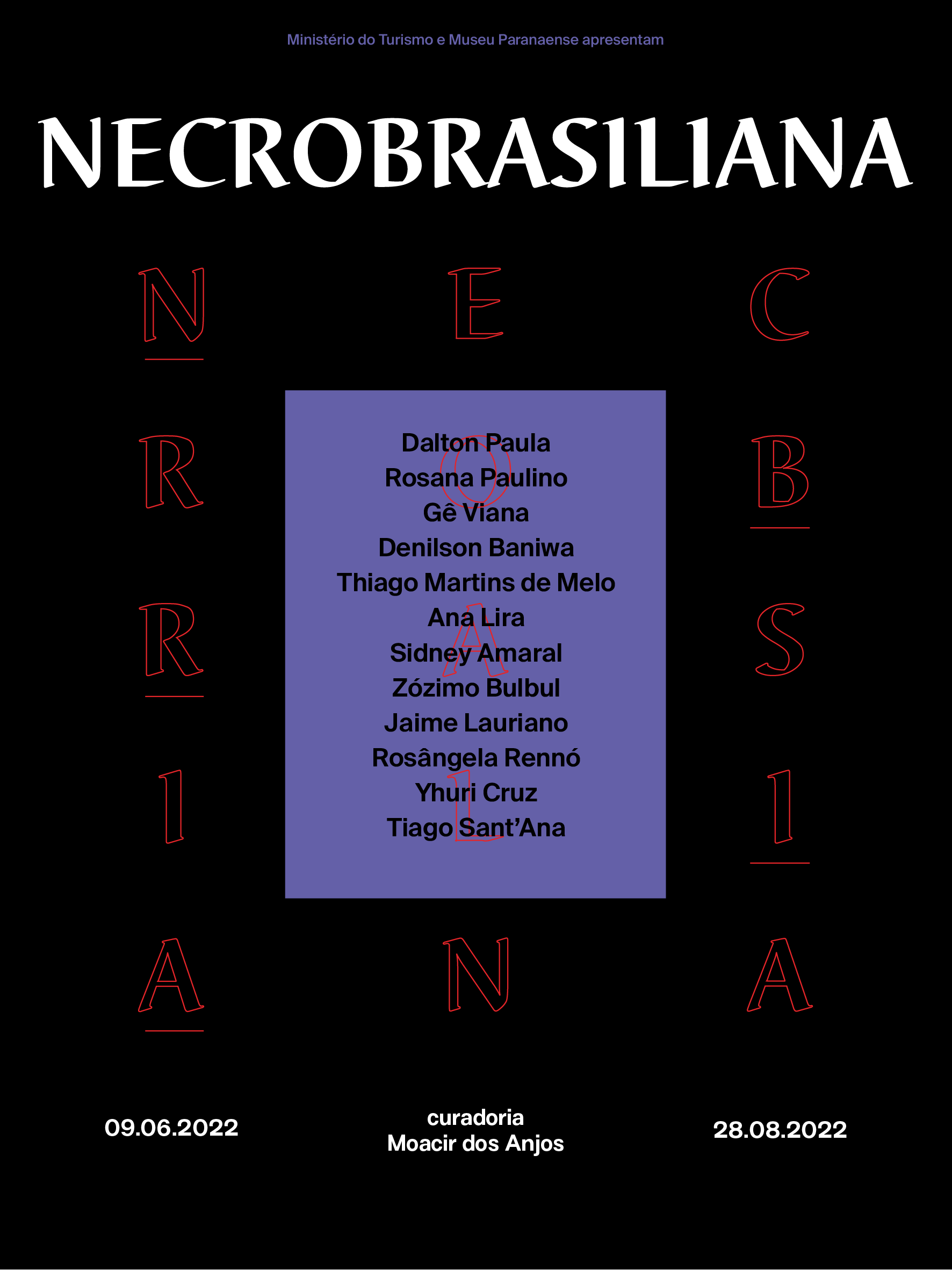 Capa do jornal da exposição "Necrobrasiliana"